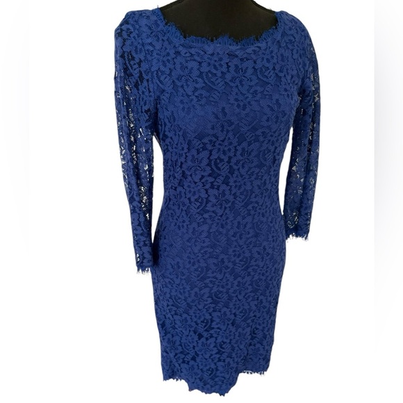 Diane Von furstenberg LACE MID-LENGTH DRESS size 6 - Picture 1 of 11